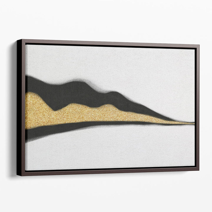 abstract artwork canvas with metallic accents