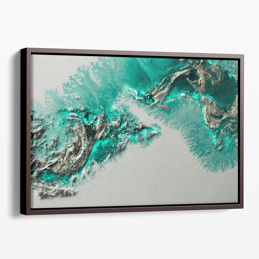 teal wall art for living room oceanic design