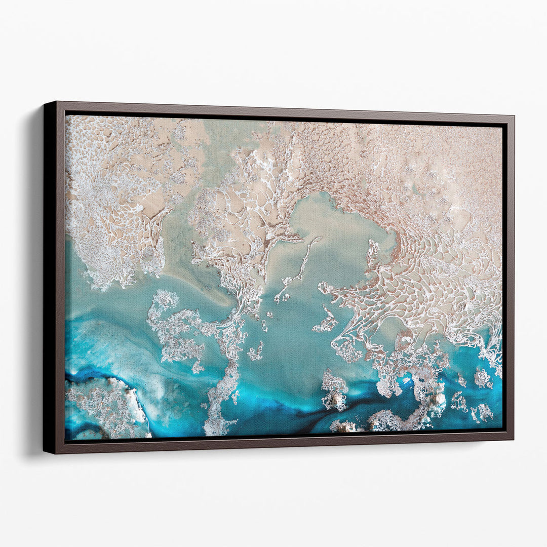 blue abstract wall art minimalist print