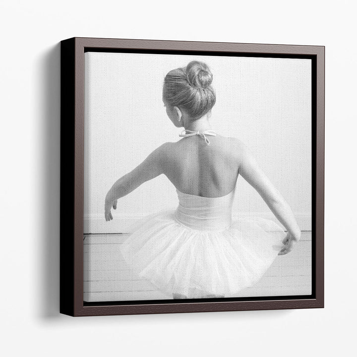 Young Ballerina Dancing - Canvas Print Wall Art