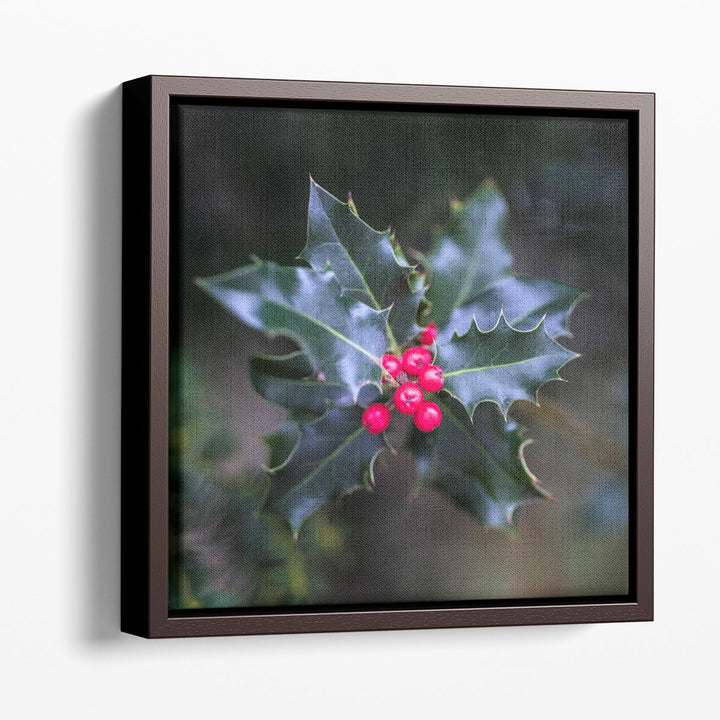Christmas Holly - Canvas Print Wall Art