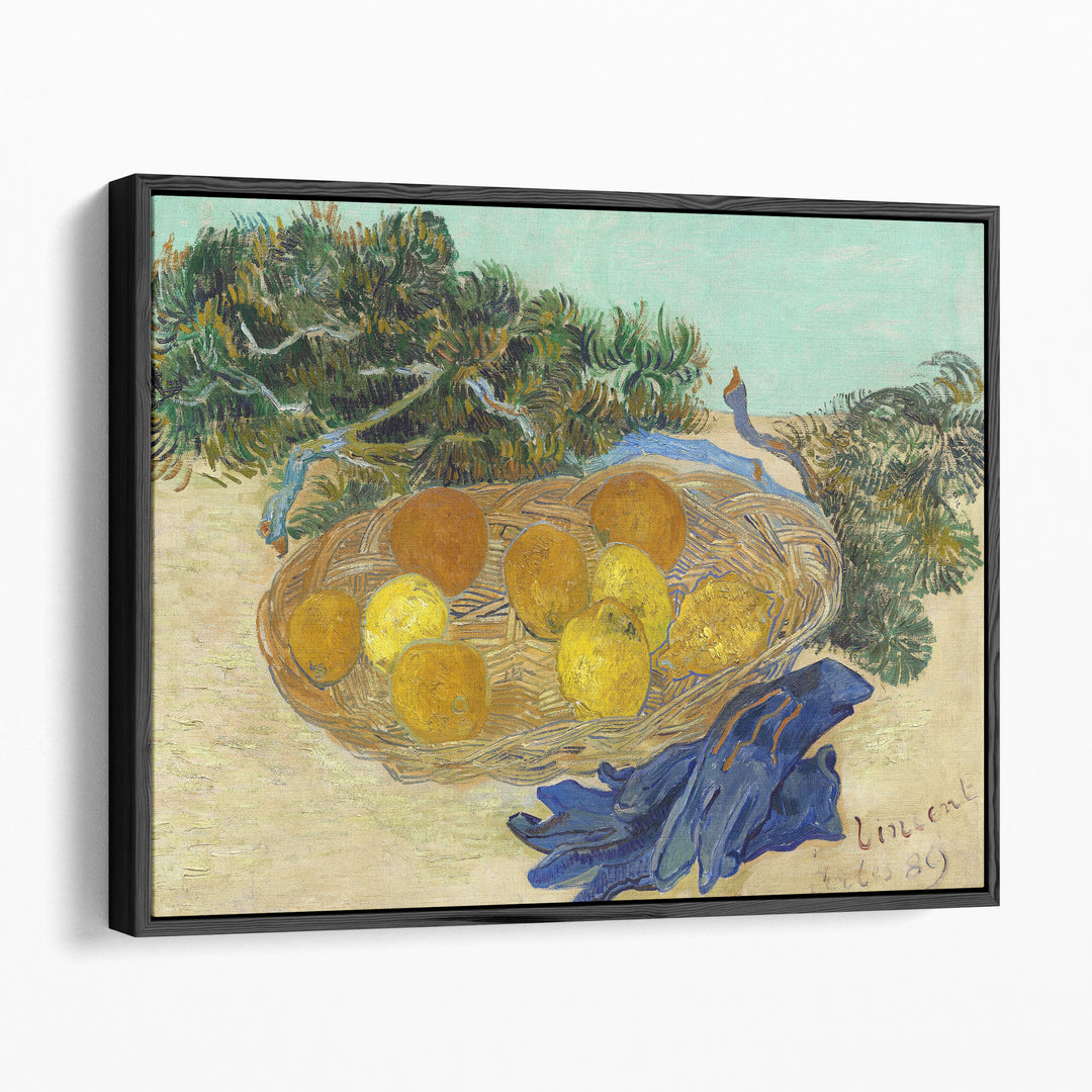 Still Life of Oranges and Lemons with Blue Gloves, 1889 - Canvas Print Wall Art