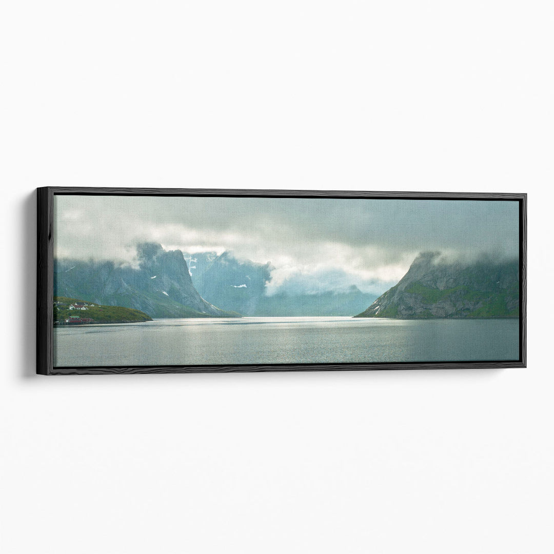 Norwegian fjord, Lofoten, Norway 1 - Canvas Print Wall Art