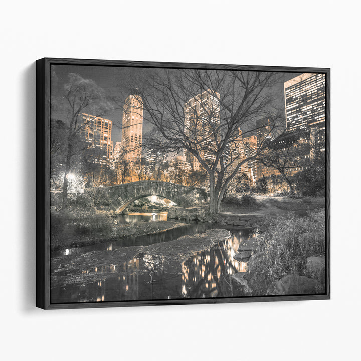 Evening View Of Central Park in New York City 2 - Canvas Print Wall Art