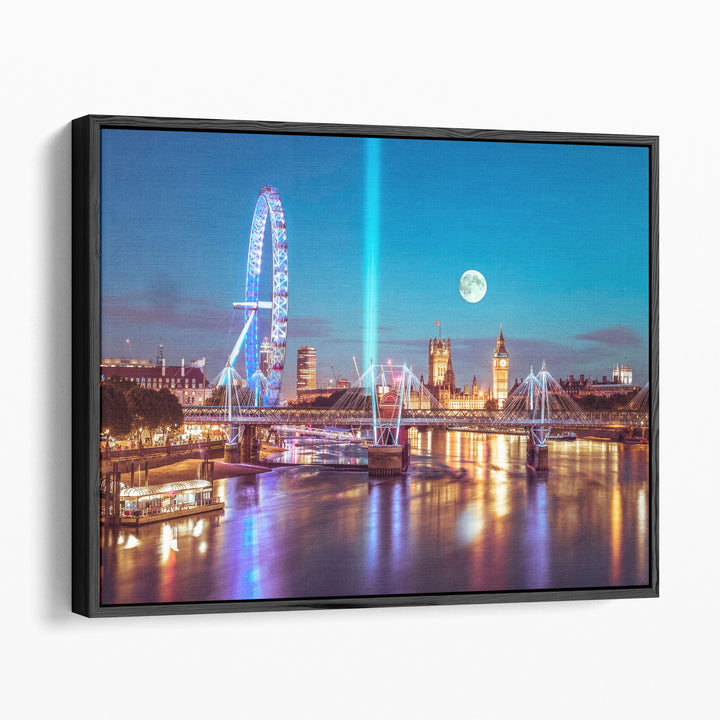 London Skyline Across The River - Canvas Print Wall Art
