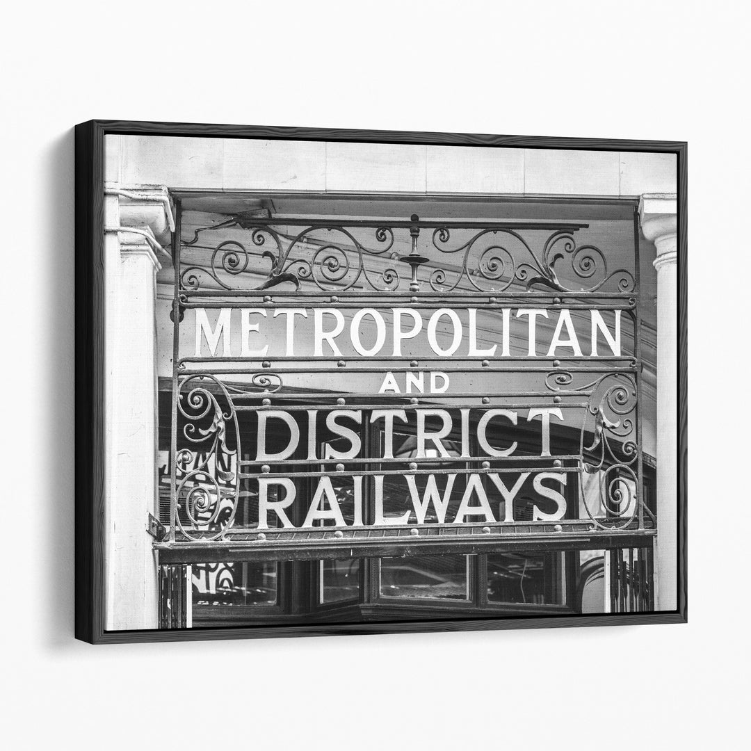 Metropolitan and District Railways - Canvas Print Wall Art