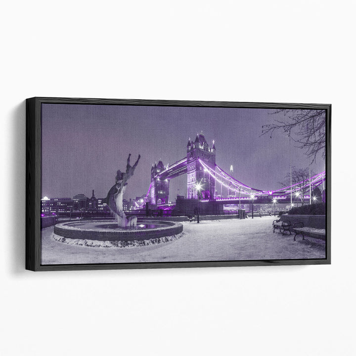 Dolphin Fountain , London - Canvas Print Wall Art