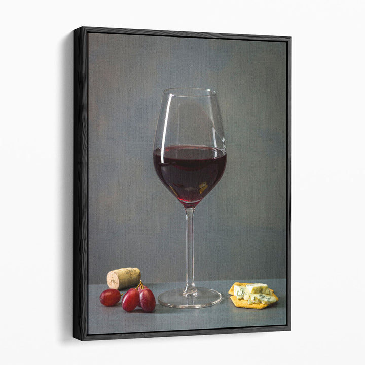 Red Wine Glass With Fruits I - Canvas Print Wall Art