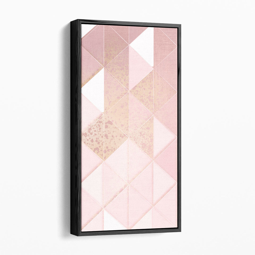 Triangle Blush Panel II - Canvas Print Wall Art