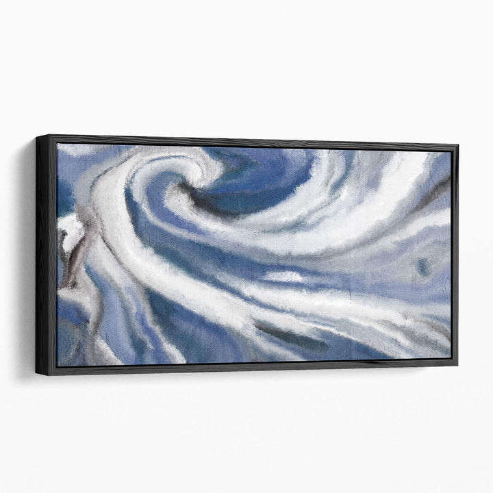 Indigo Swirl - Canvas Print Wall Art