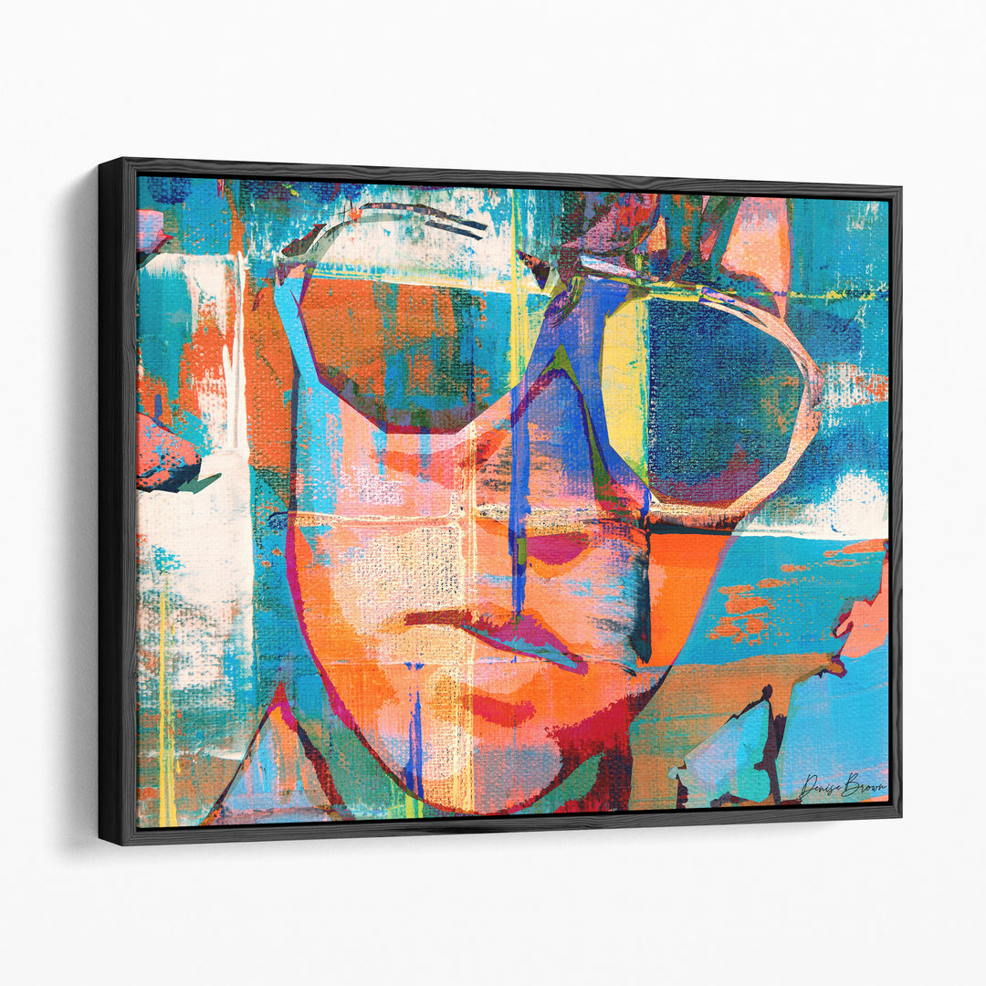 Abstract Facial Fusion - Canvas Print Wall Art