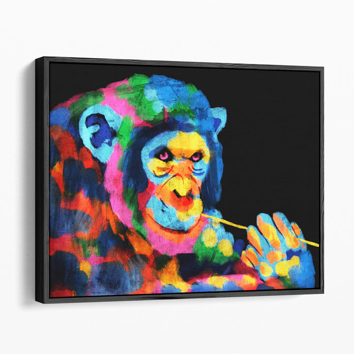 Monkey Color Burst 1 - Canvas Print Wall Art