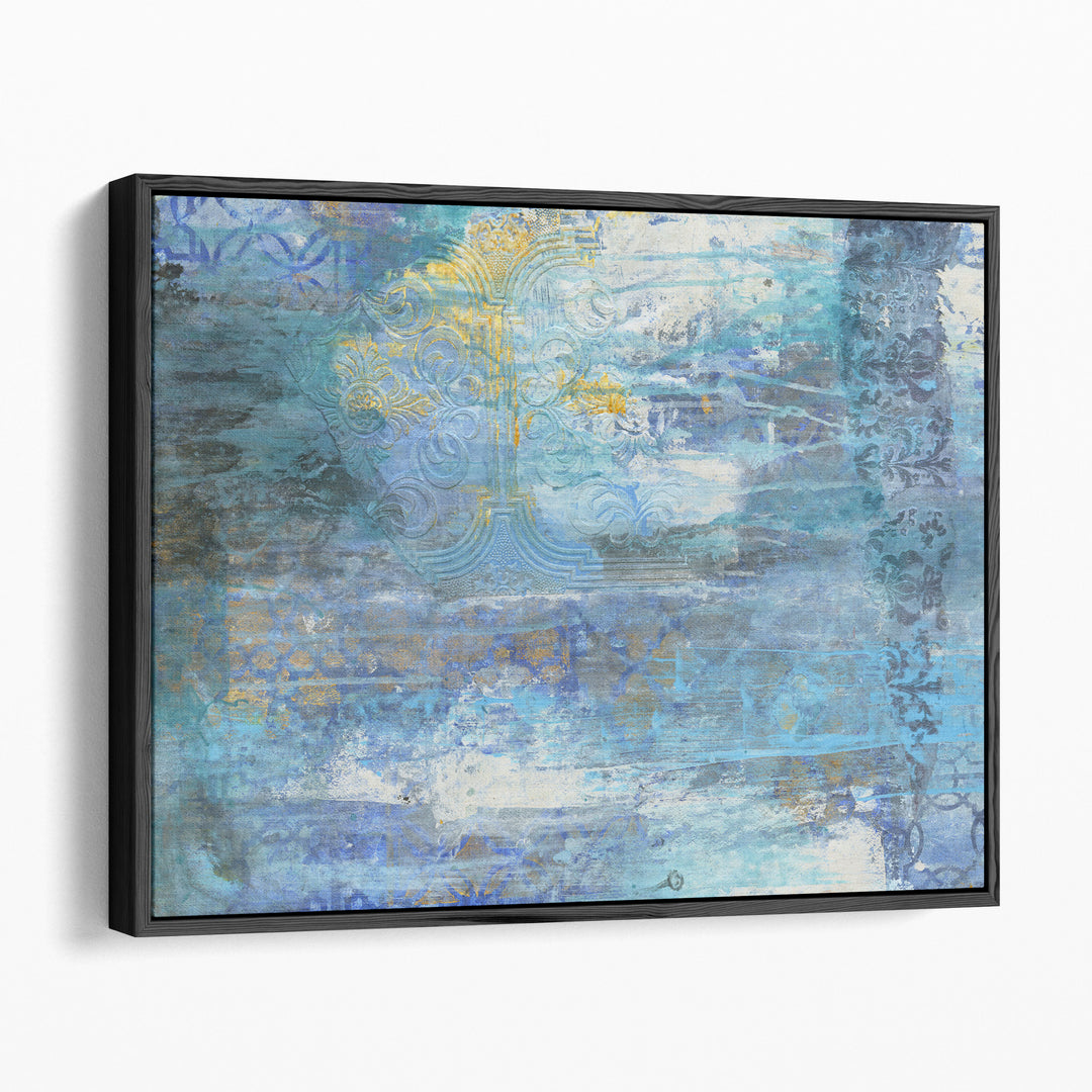 Sapphire Collision - Canvas Print Wall Art