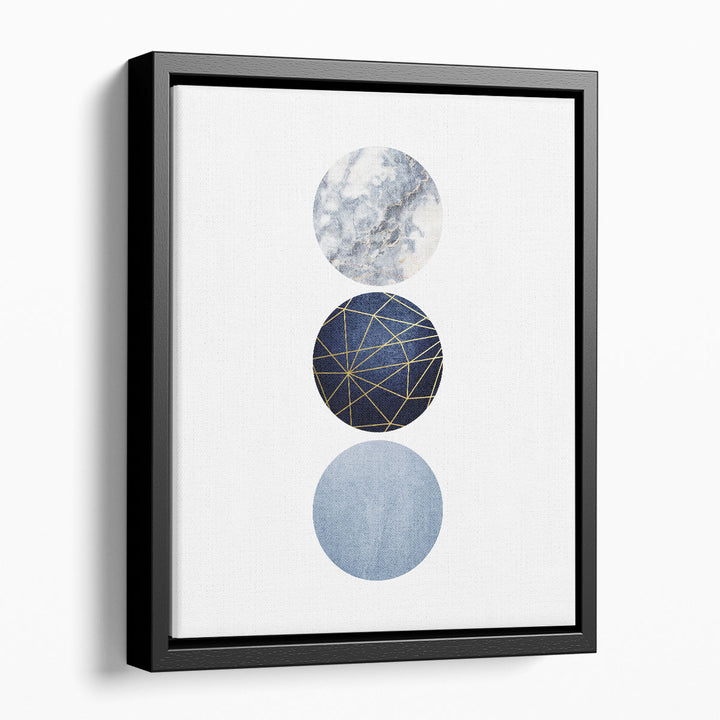 Navy Gold - Canvas Print Wall Art