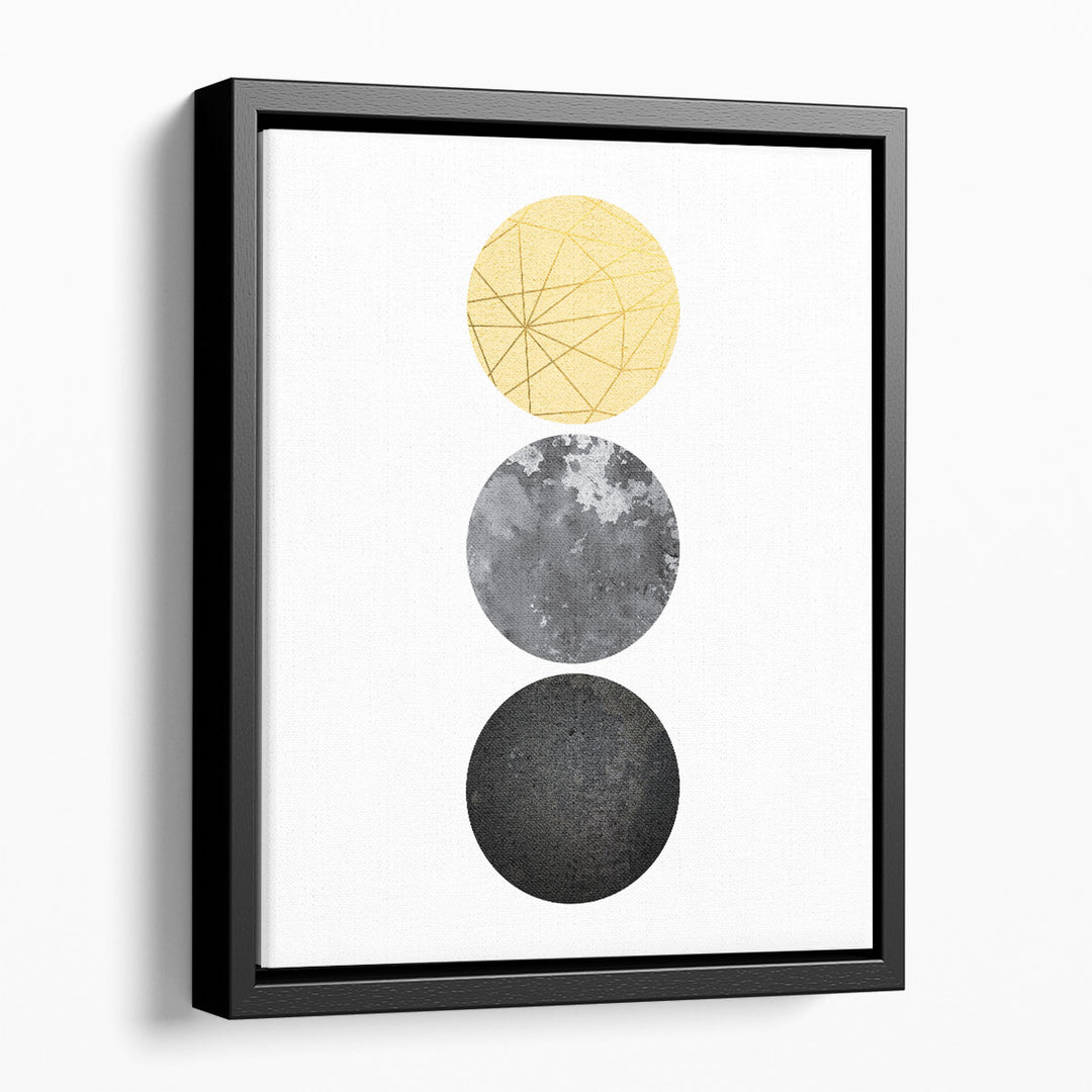 Yellow and Black Geo - Canvas Print Wall Art