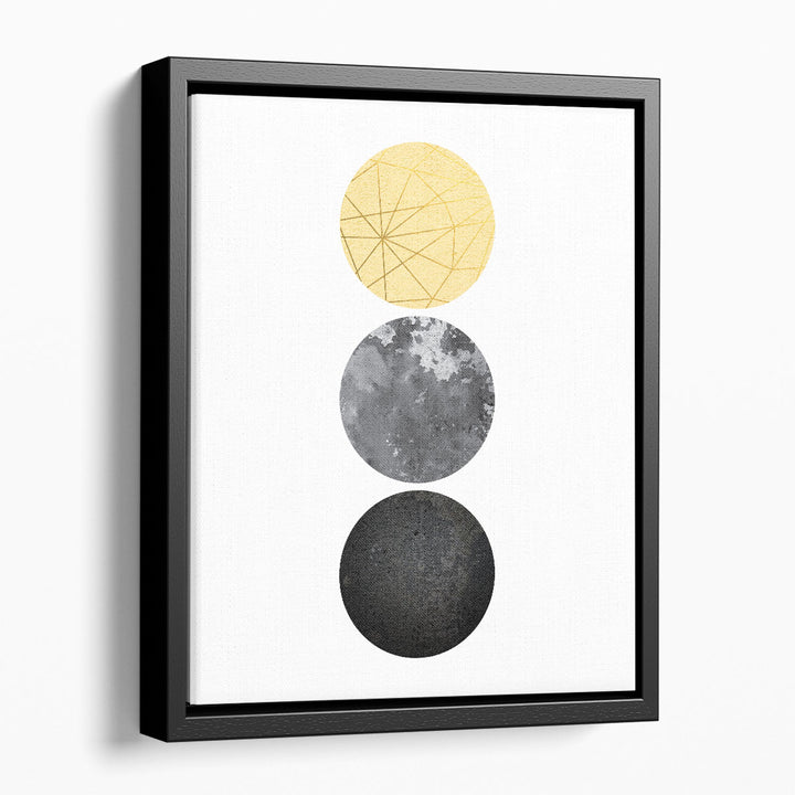 Yellow and Black Geo - Canvas Print Wall Art
