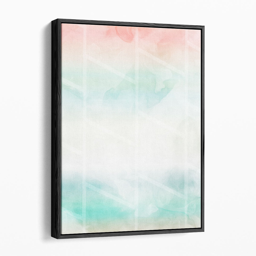 Cotton Candy Shapes - Canvas Print Wall Art