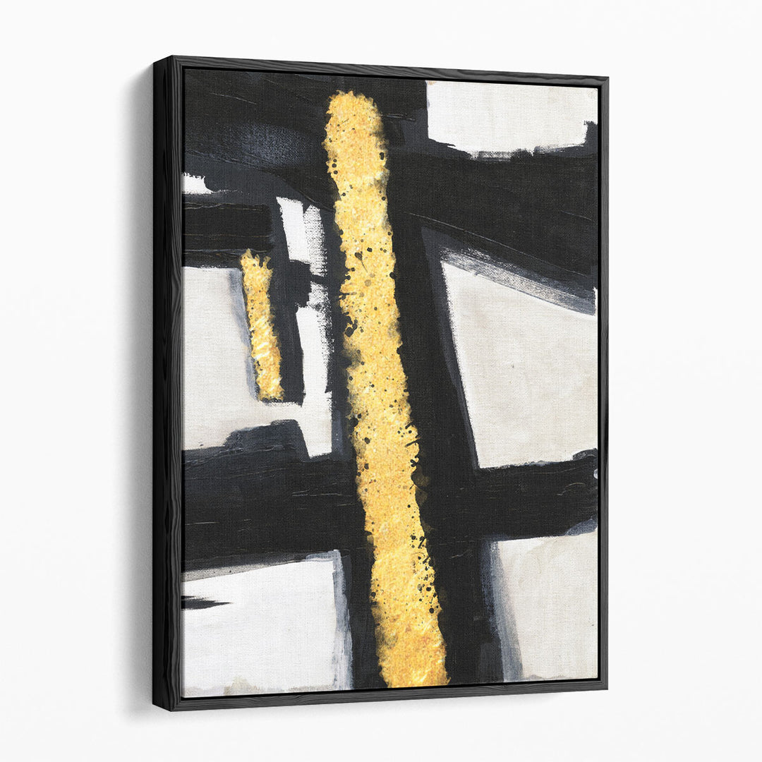 Divine Streaks 2 Black and White - Canvas Print Wall Art