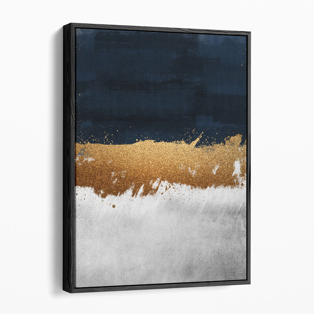Glitzy Strike 1 Black and White - Canvas Print Wall Art