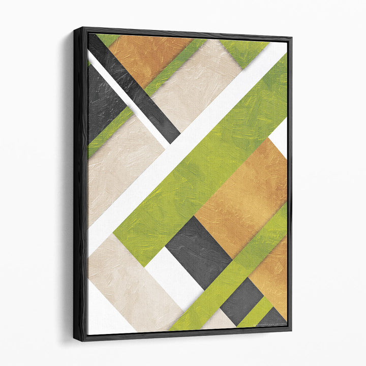 Green Layers - Canvas Print Wall Art