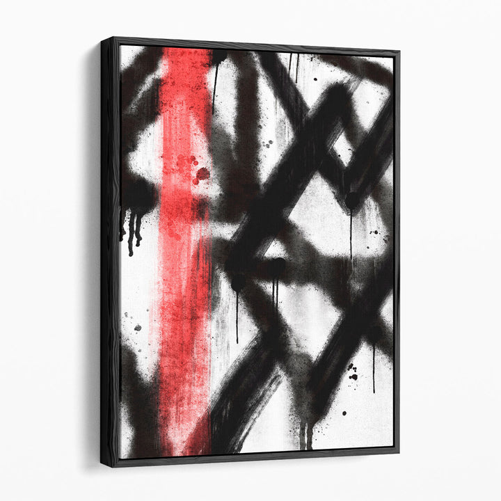 Urban Chaos 1 Black And White - Canvas Print Wall Art