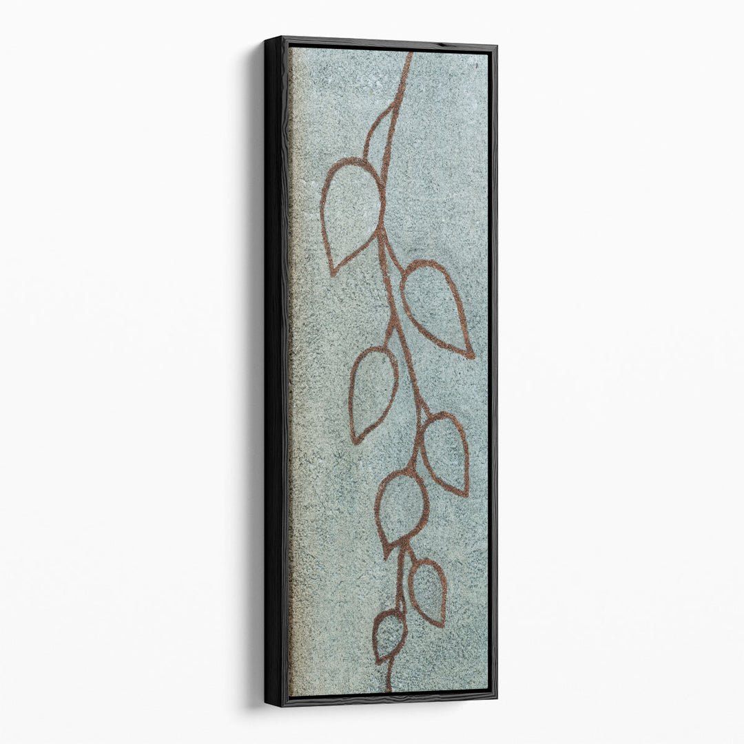 framed leaves – brown botanical silhouette