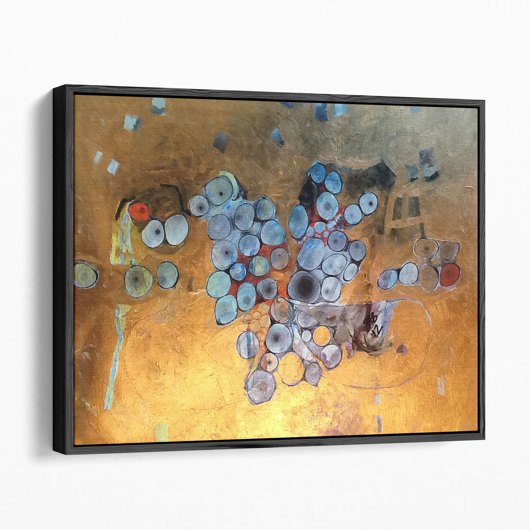 Gold Abstract - Canvas Print Wall Art