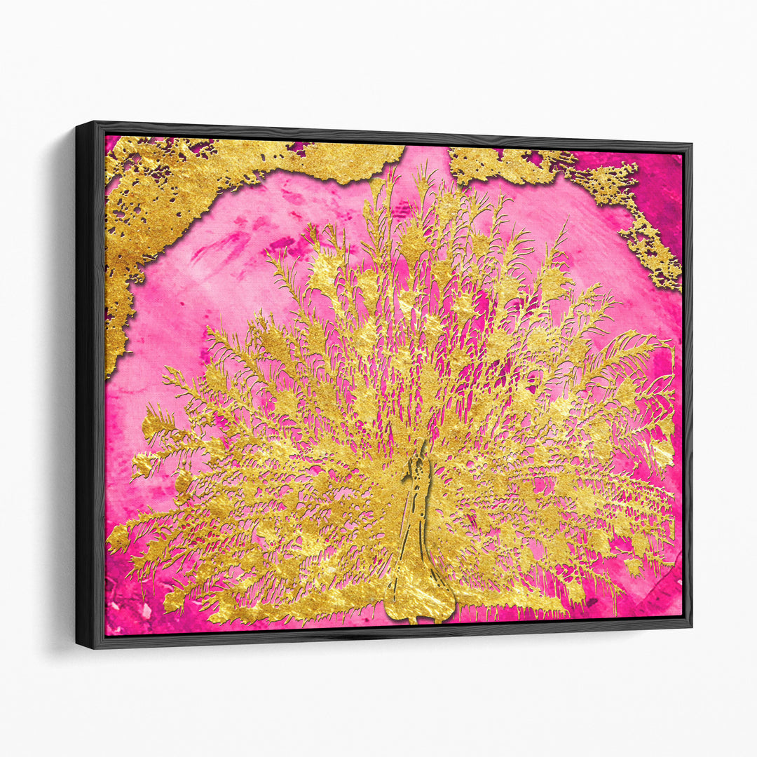 Mesmerizing Pink and Gold - Canvas Print Wall Art