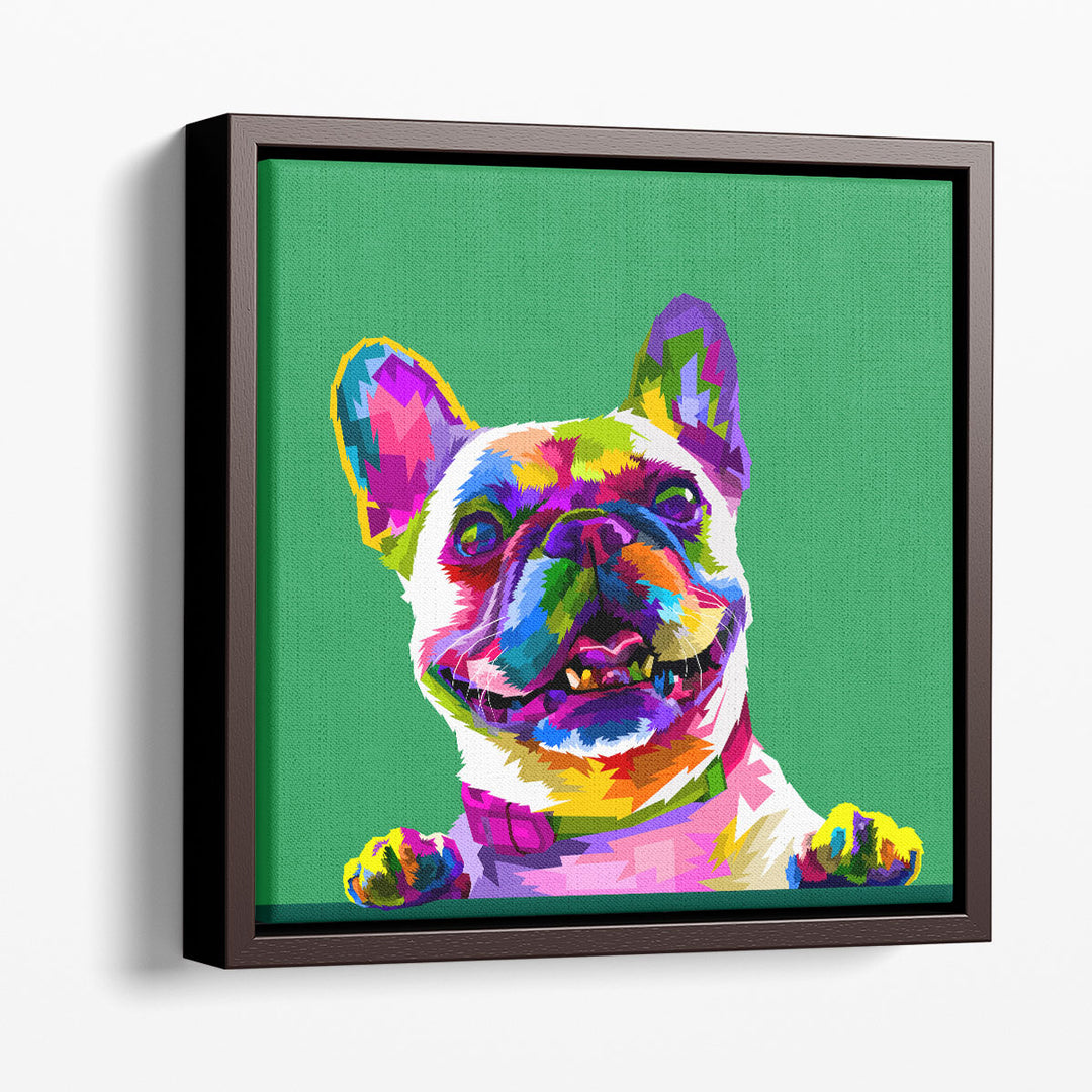 French Bulldog in Pop Art Style - Canvas Print Wall Art