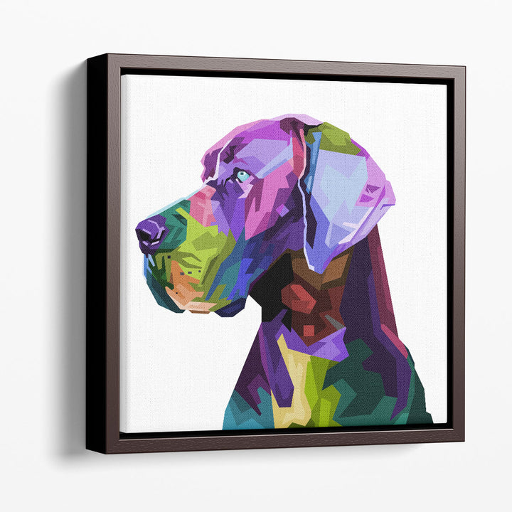 Great Dane Dog in Pop Art Style - Canvas Print Wall Art