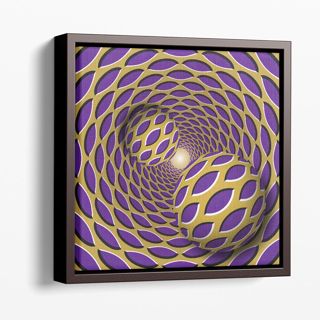 Psychedelic Abstract Art - Two Moving Balls - Canvas Print Wall Art