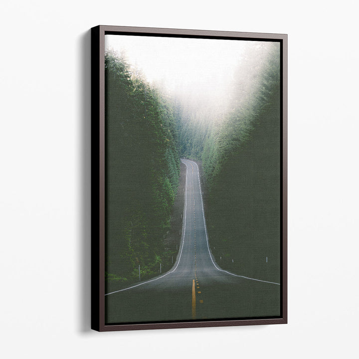 Foggy Road - Canvas Print Wall Art