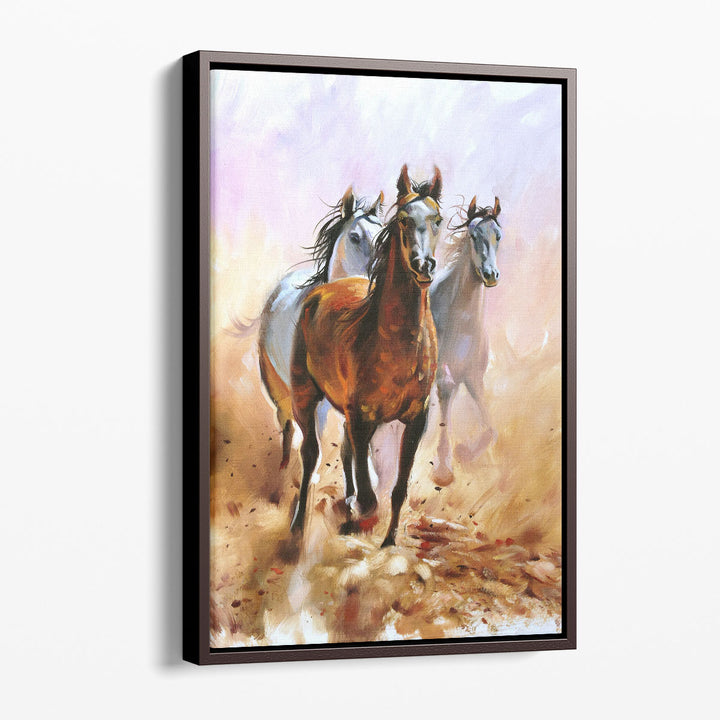 Horse Equestrian Passion Oil Painting - Canvas Print Wall Art