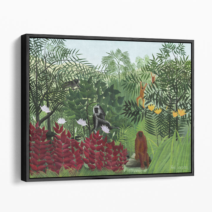 Tropical Forest With Monkeys, 1910 - Canvas Print Wall Art