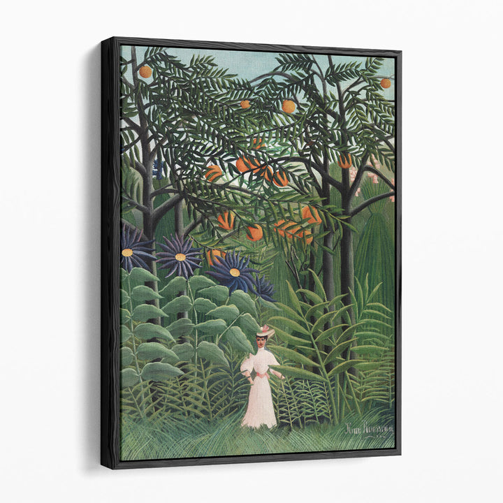 Woman Walking in an Exotic Forest, 1905 - Canvas Print Wall Art