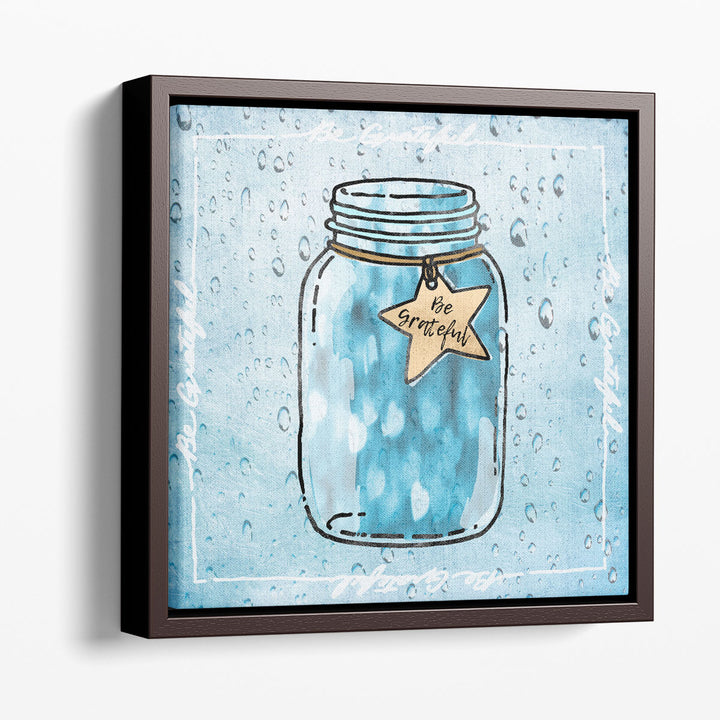 Blue Mason Jar Wall Decor – glass jar silhouette