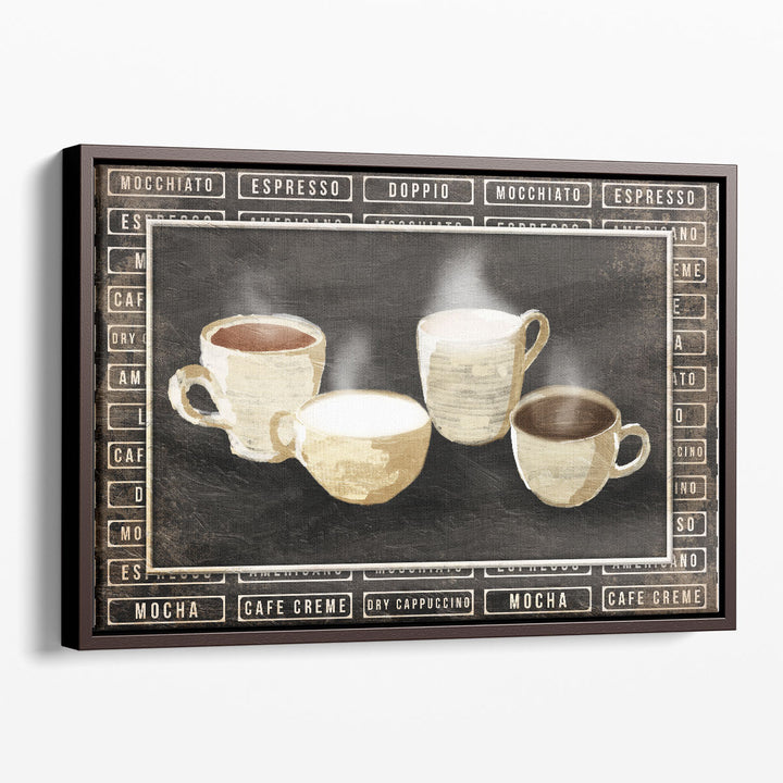 Typography Wall Art bold kitchen coffee script