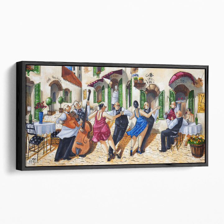 Dancing at Cafe da Vinci - Canvas Print Wall Art