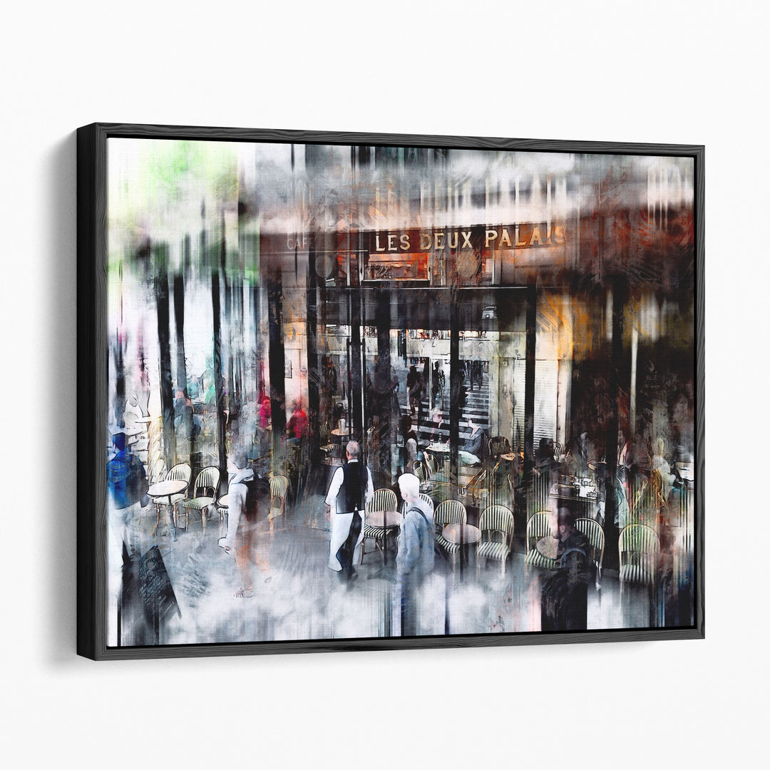 Busy Sidewalk - Canvas Print Wall Art