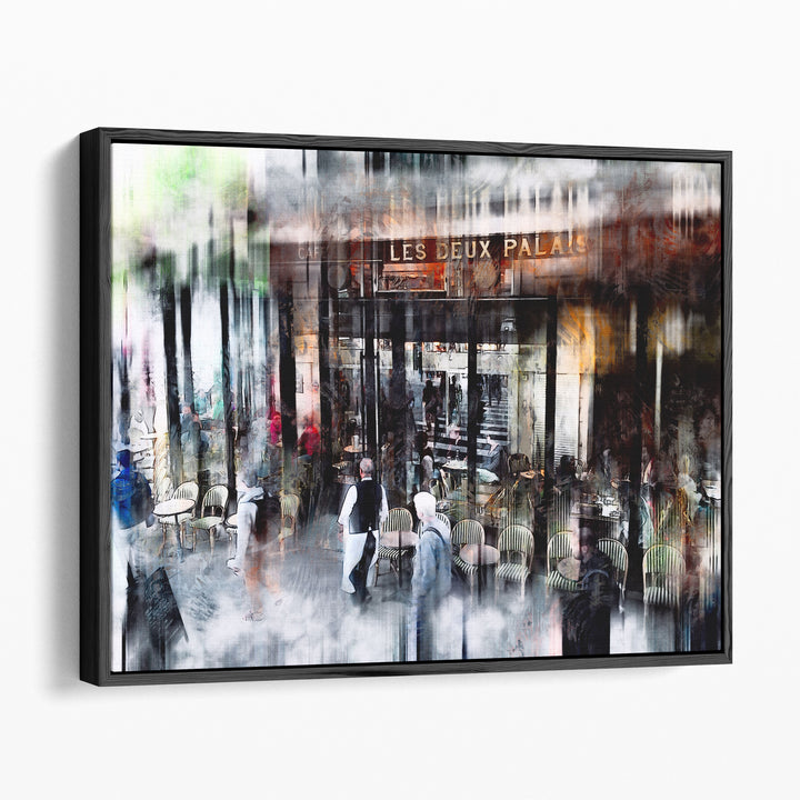 Busy Sidewalk - Canvas Print Wall Art