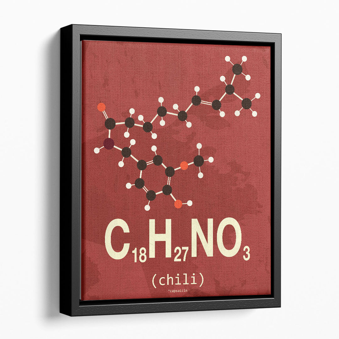Molecule Chili - Canvas Print Wall Art