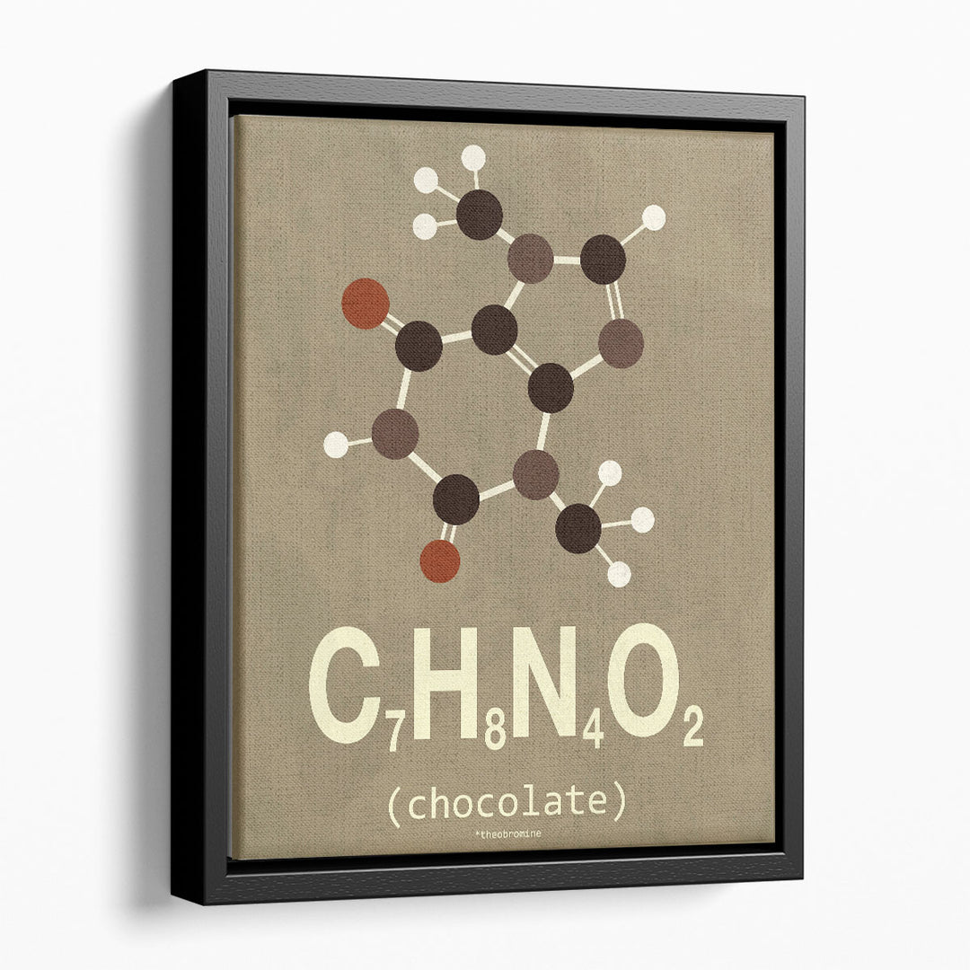 Molecule Chocolate - Canvas Print Wall Art
