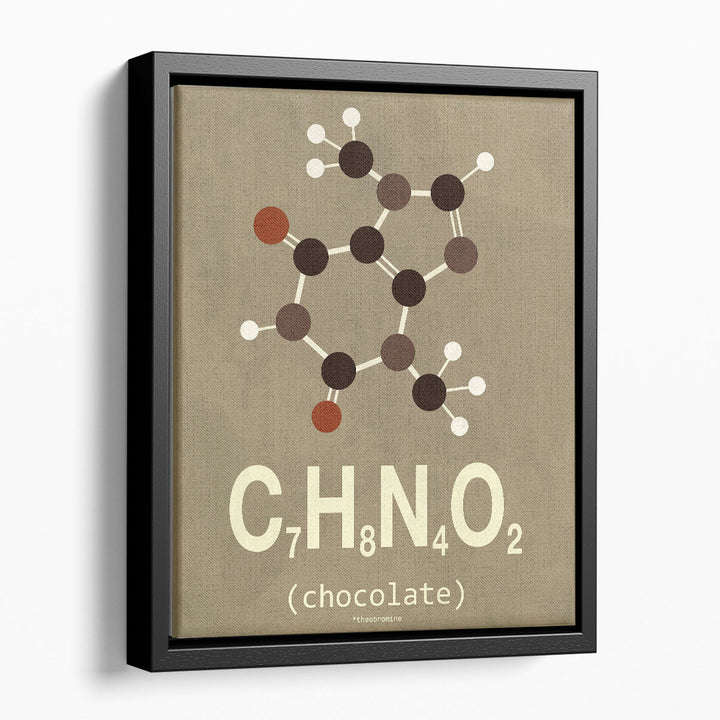 Molecule Chocolate - Canvas Print Wall Art