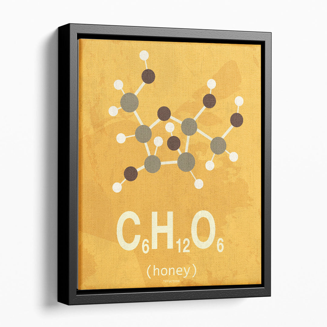 Molecule Honey - Canvas Print Wall Art