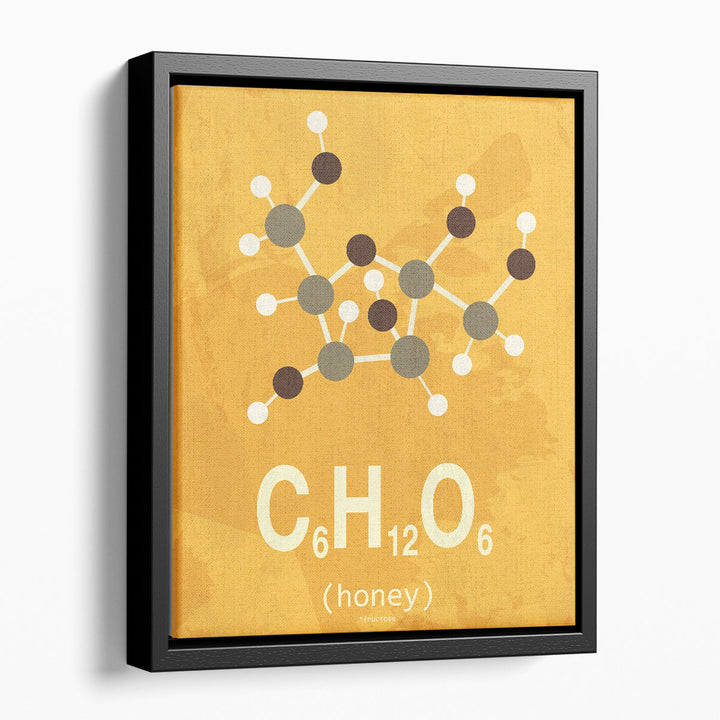 Molecule Honey - Canvas Print Wall Art