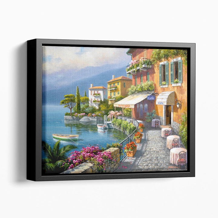 Seaside Bistro Cafe - Canvas Print Wall Art