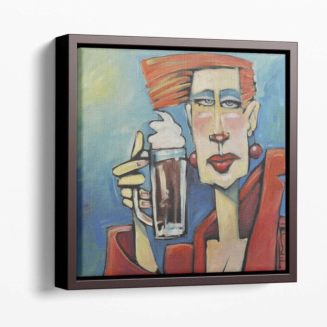 Woman Abstract Canvas Art for Kitchen – emotive female silhouette