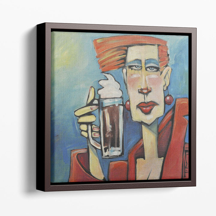 Woman Abstract Canvas Art for Kitchen – emotive female silhouette