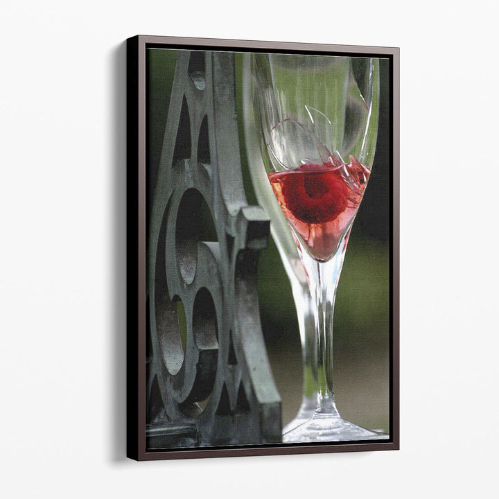 Close Up Photography Prints wine droplet macro