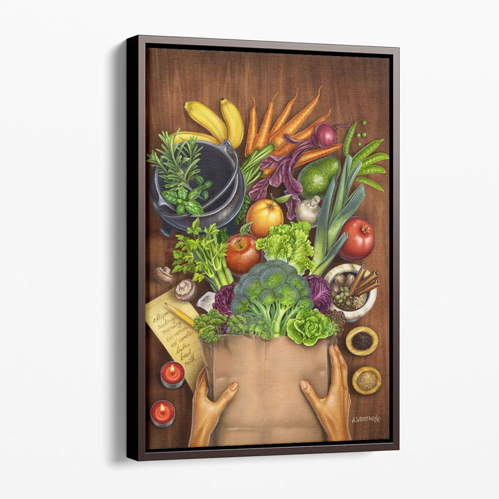 Contemporary Still Life Prints vegetable fruit composition